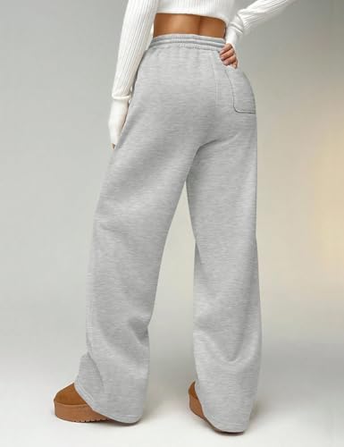 Soft Fleece Wide Leg Sweatpants for Women