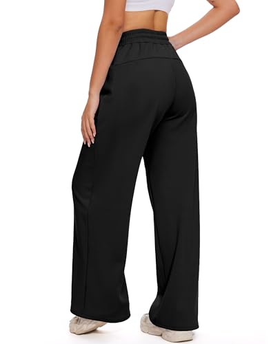 Cozy Winter Sweatpants for Women: Wide Leg Fleece with Pockets