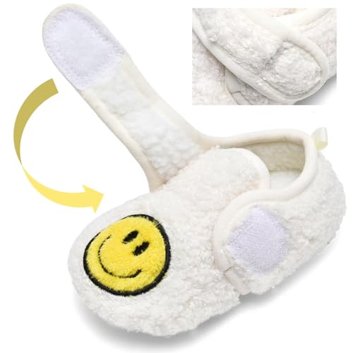 Cozy Toddler Smiley Face Non-Slip Slippers for Kids