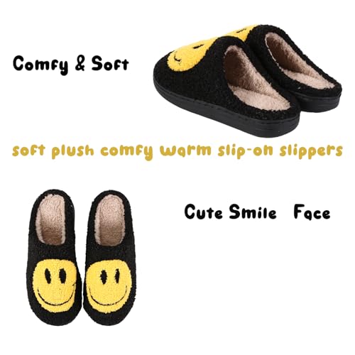 Cozy Plush Slippers with Non-Slip Sole and Memory Foam for Men and Women