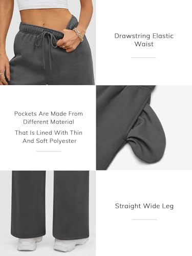 Plus Size Fleece-Lined Sweatpants for Women