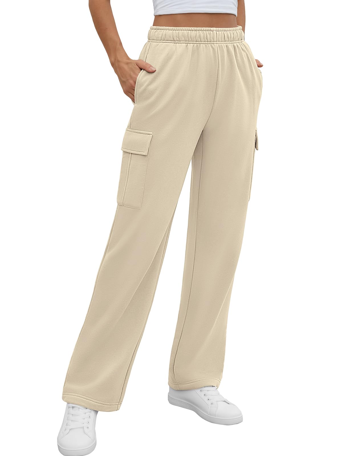 2024 Women's High-Waisted Casual Cargo Pants with Pockets
