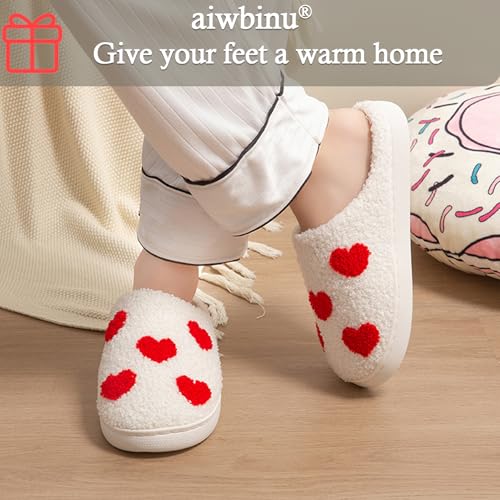 Women's Comfortable Heart & Smiley Slippers - Ideal Valentine's Gift