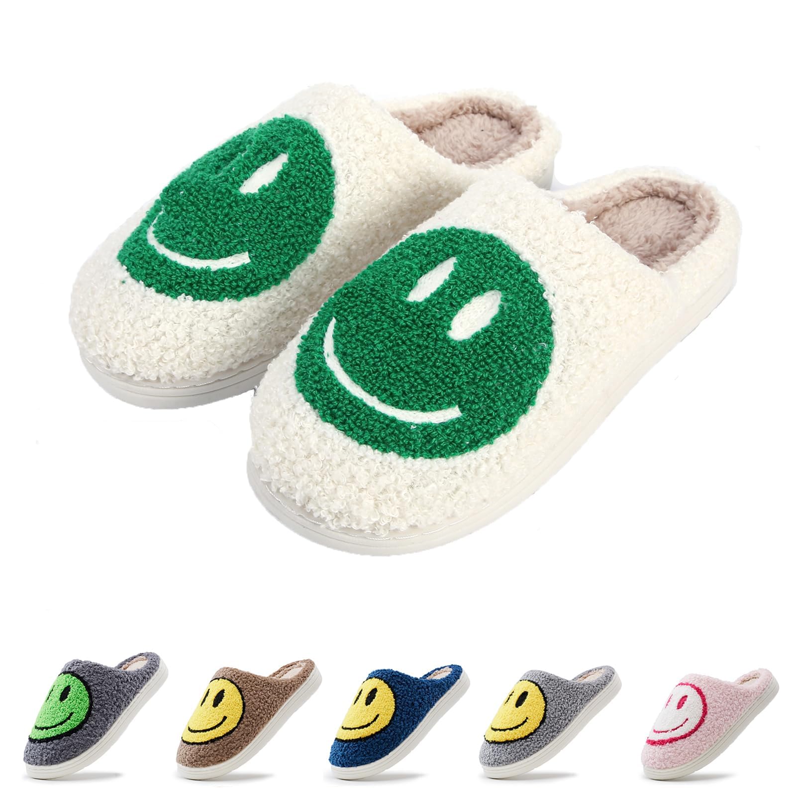 Soft Cozy Smile Slippers for Adults