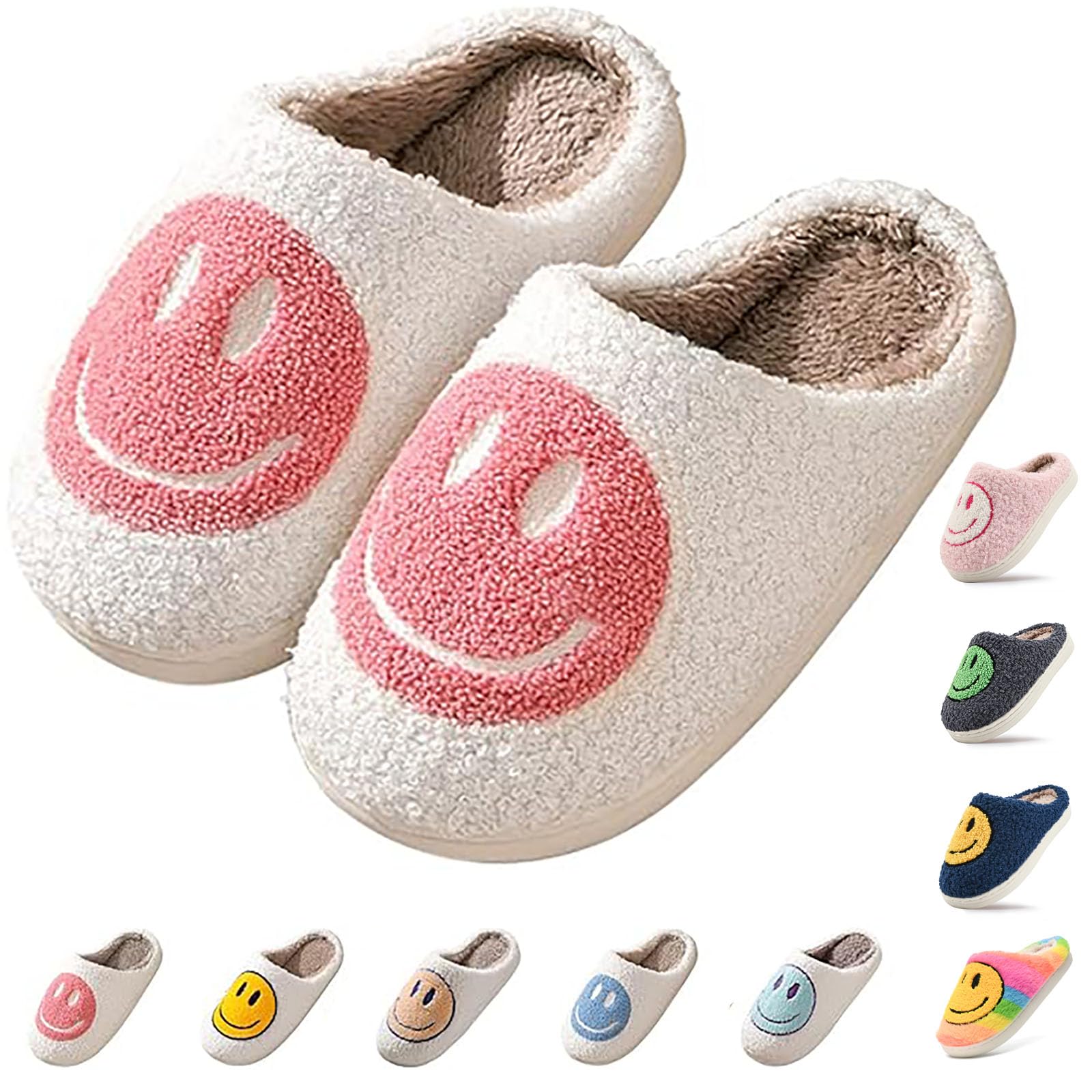 Cute Smiley Face Non-Slip Slippers for Kids