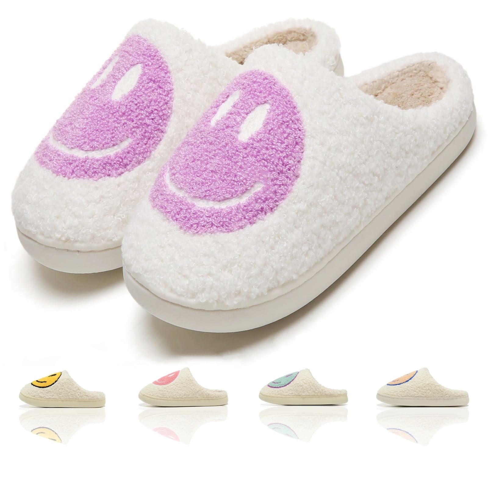 Retro House Slippers with Memory Foam for All