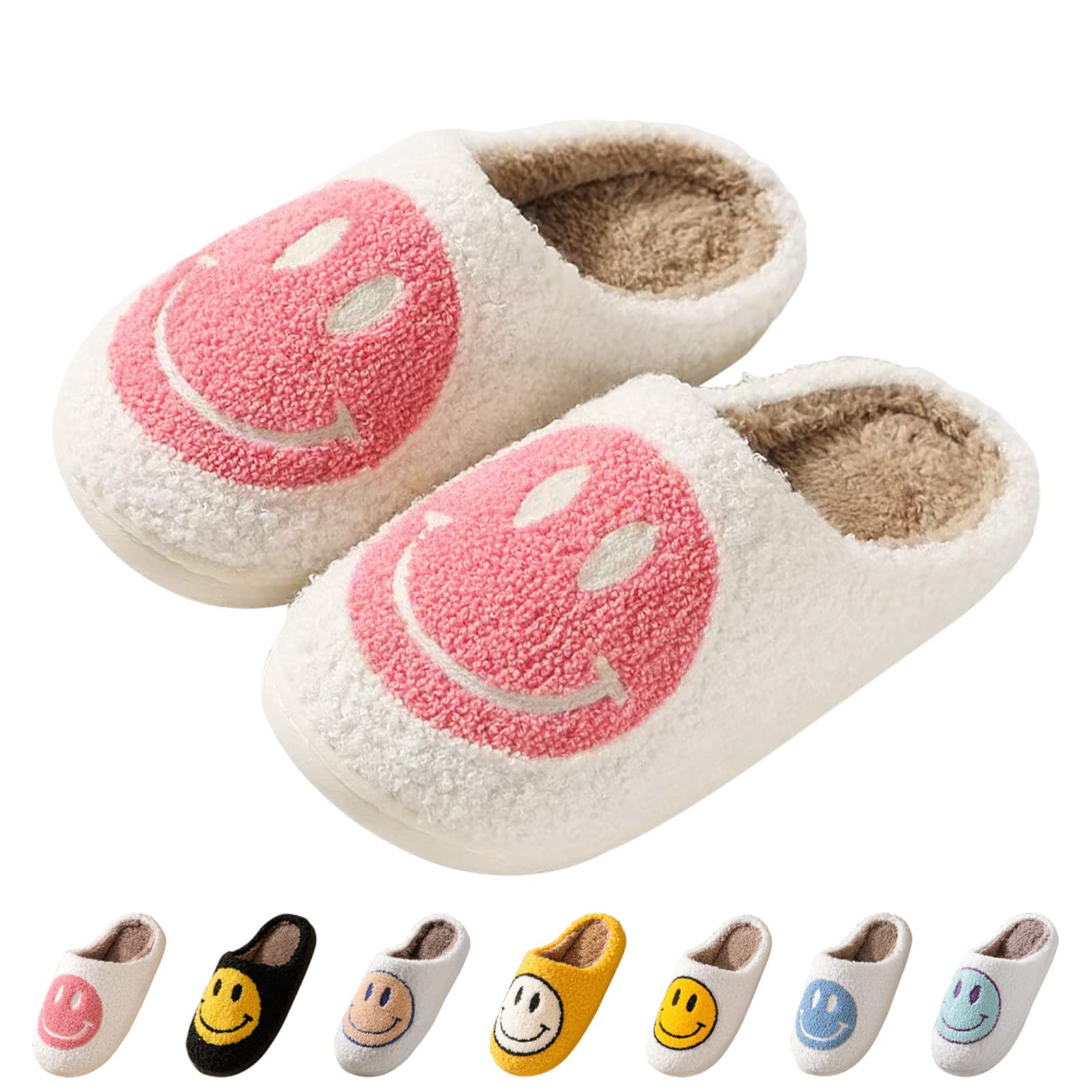 Responsive Happy Face Slippers for Women